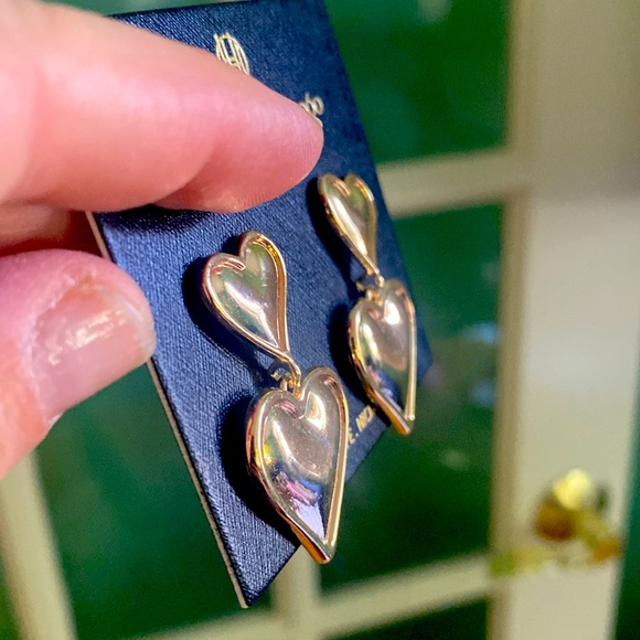 House of Harlow Double Heart Earrings - Picture 7 of 9